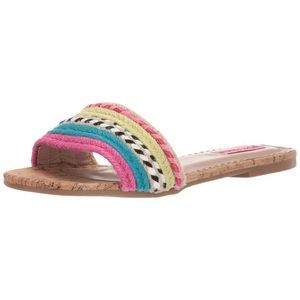 Betsey Johnson Marve Flat Slide Mule Sandals 7.5